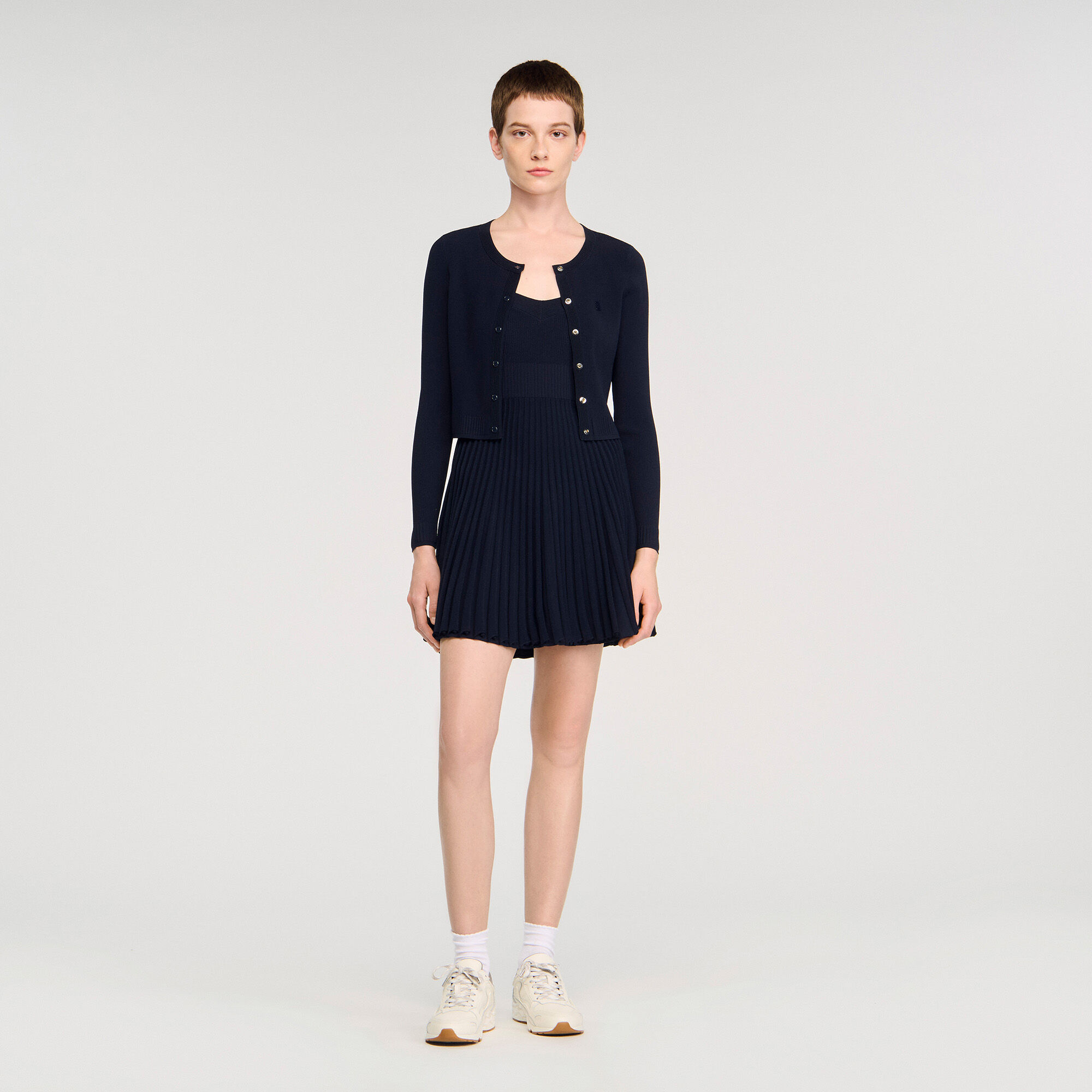 Fine knit cardigan