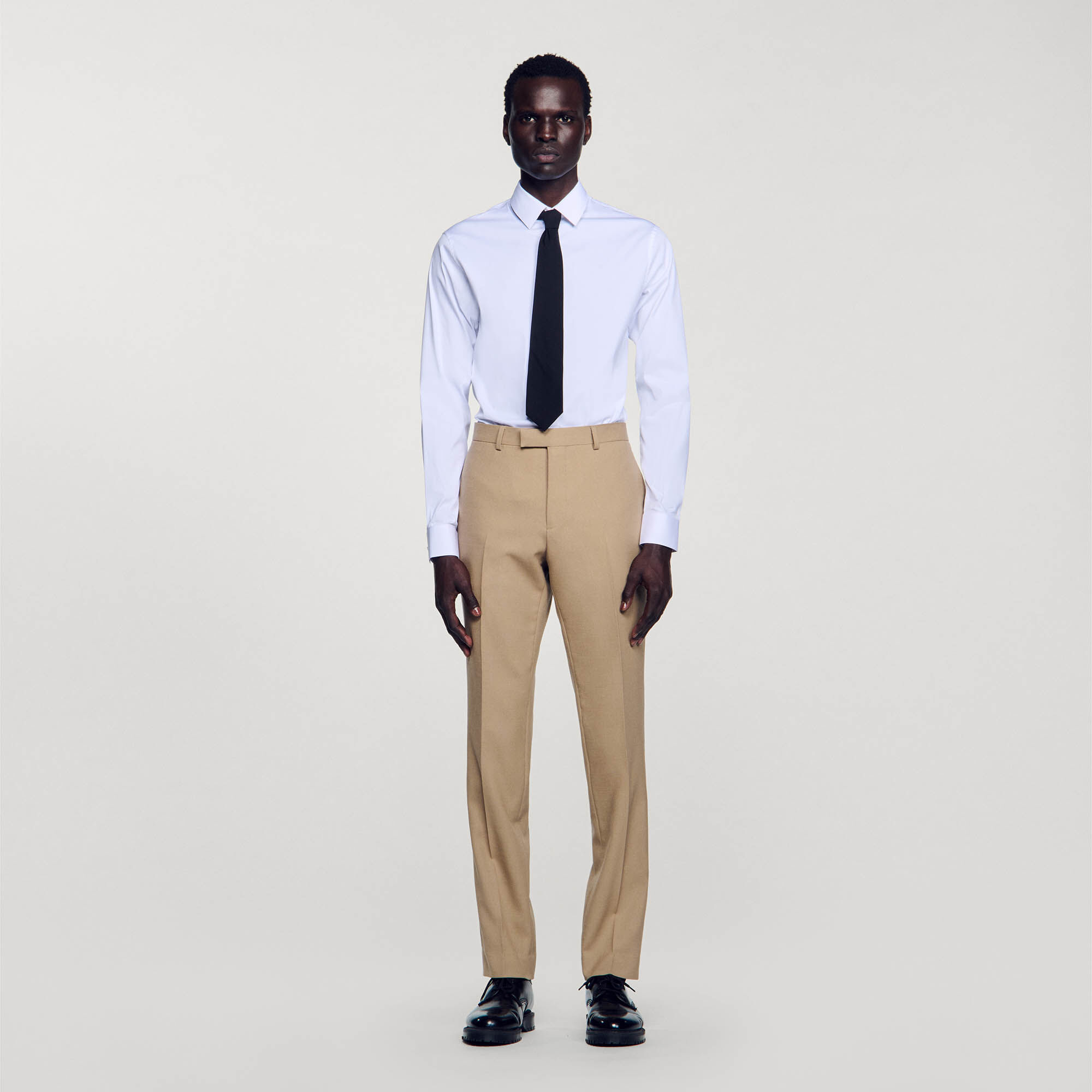 Wool suit trousers