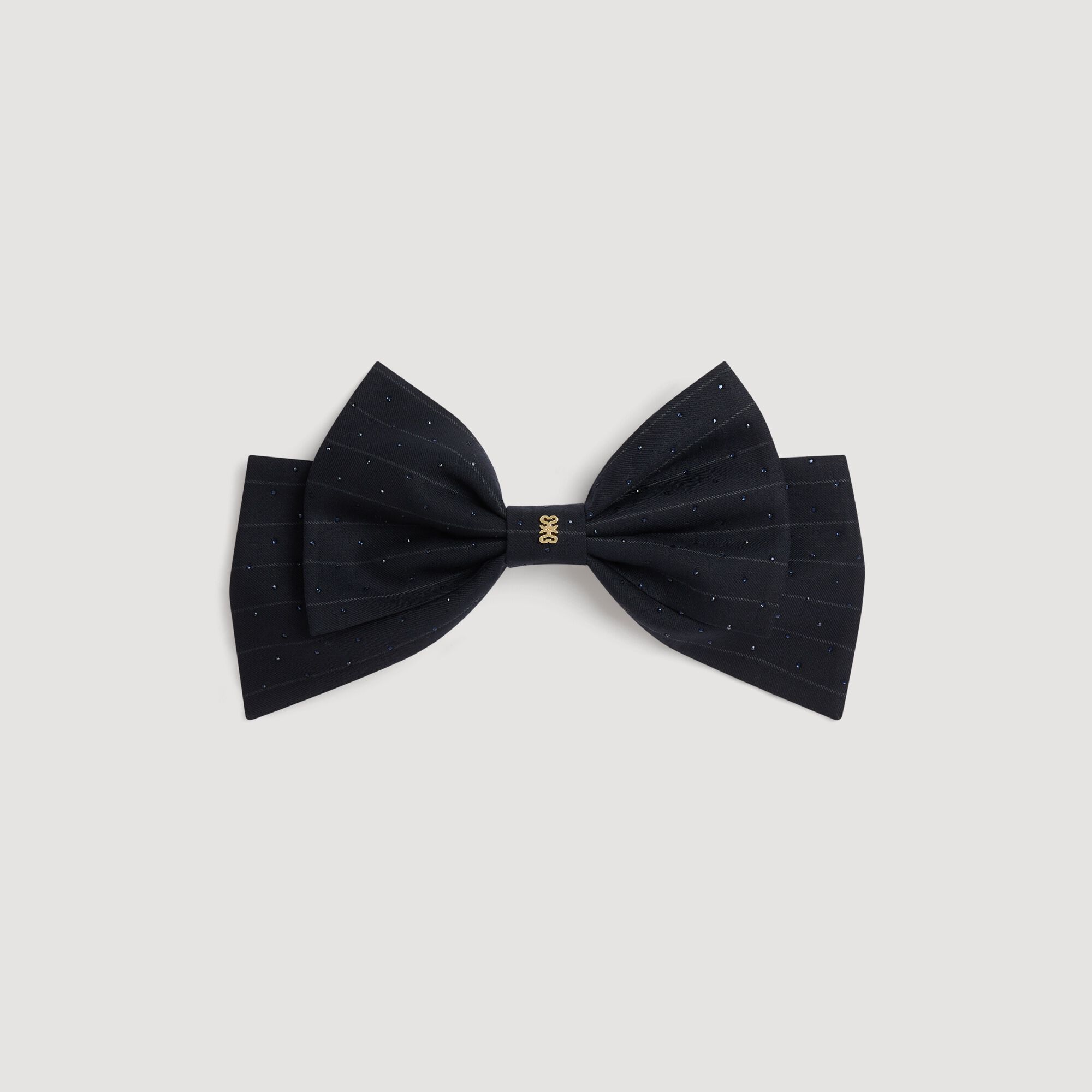 Rhinestone bow barrette