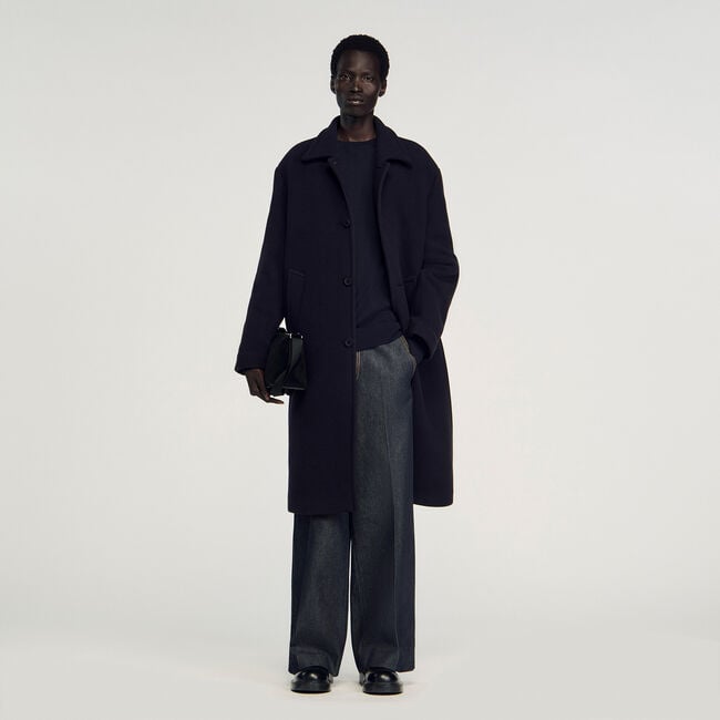 Wool and cashmere coat