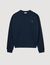 Oversized sweatshirt with leather patch