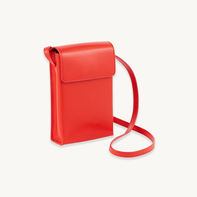 Small smooth leather shoulder bag
