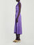 Satin-finish midi dress