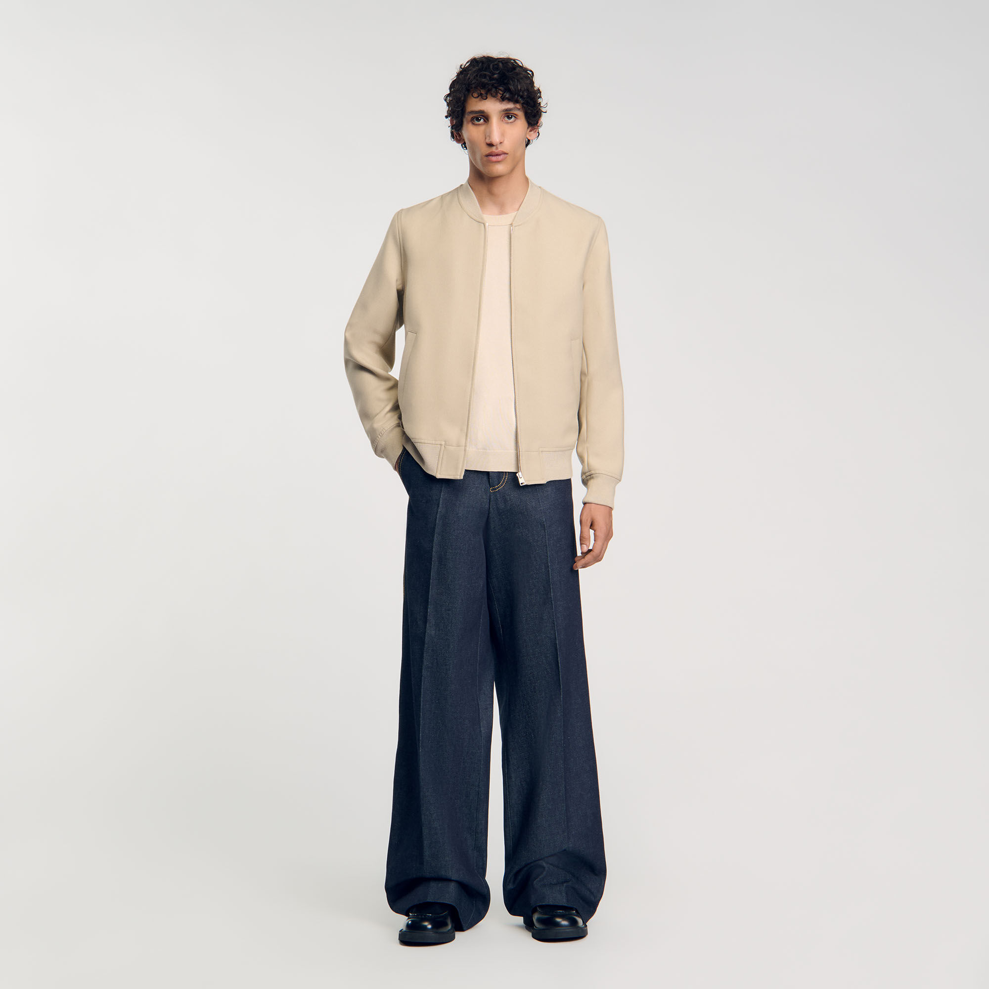 Sandro beige jacket top