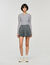 Wool layered effect jumper