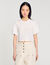 Beaded cropped T-shirt