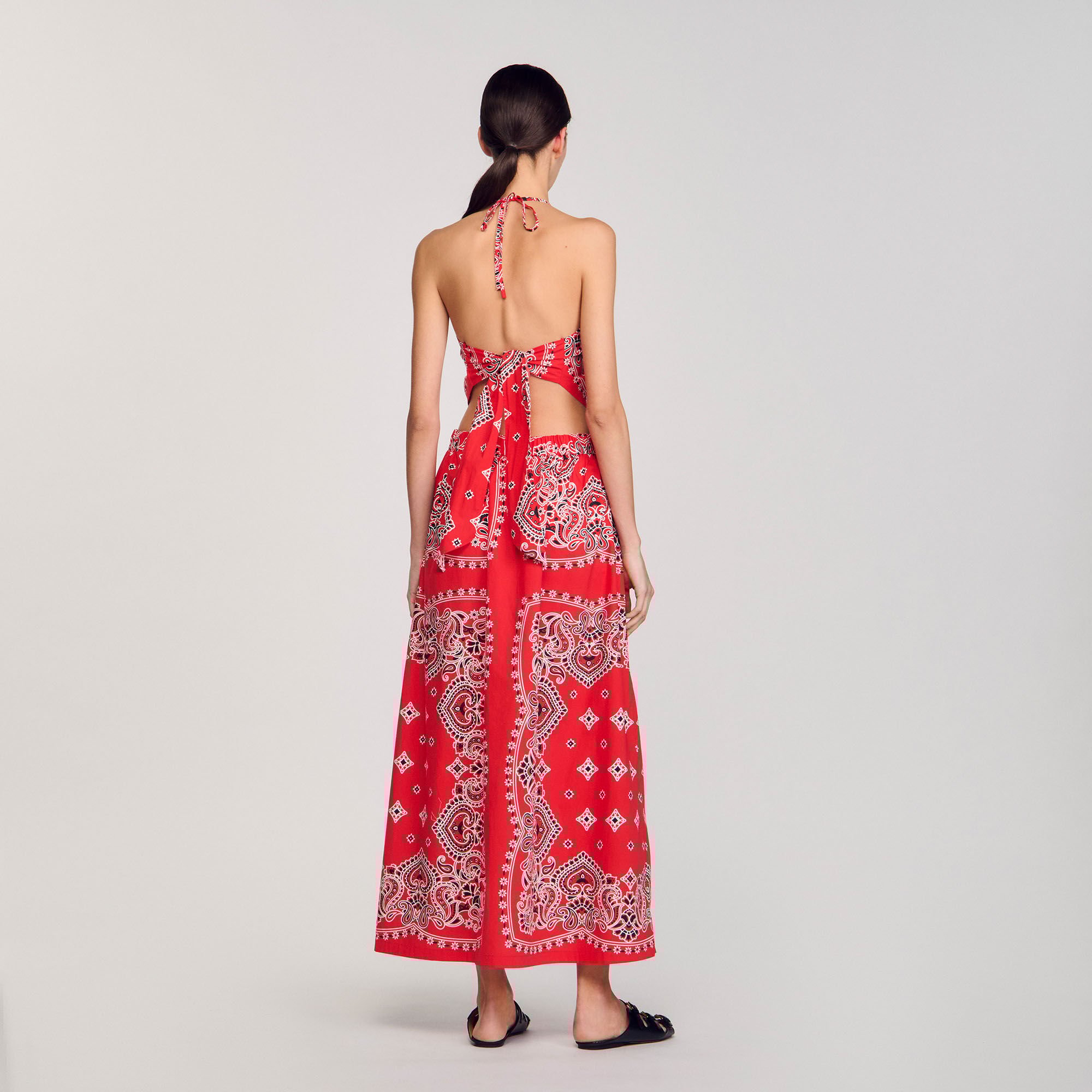 Bandana-print maxi dress