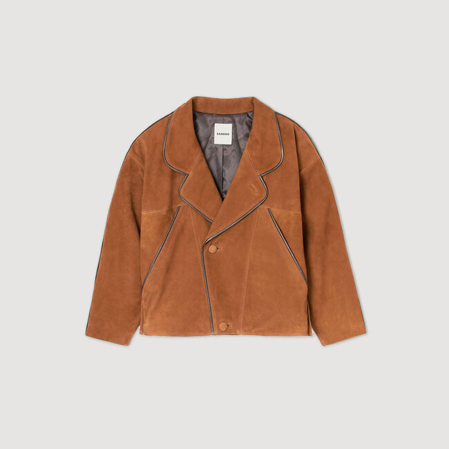 Oversized suede jacket