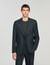 Wide wool suit jacket
