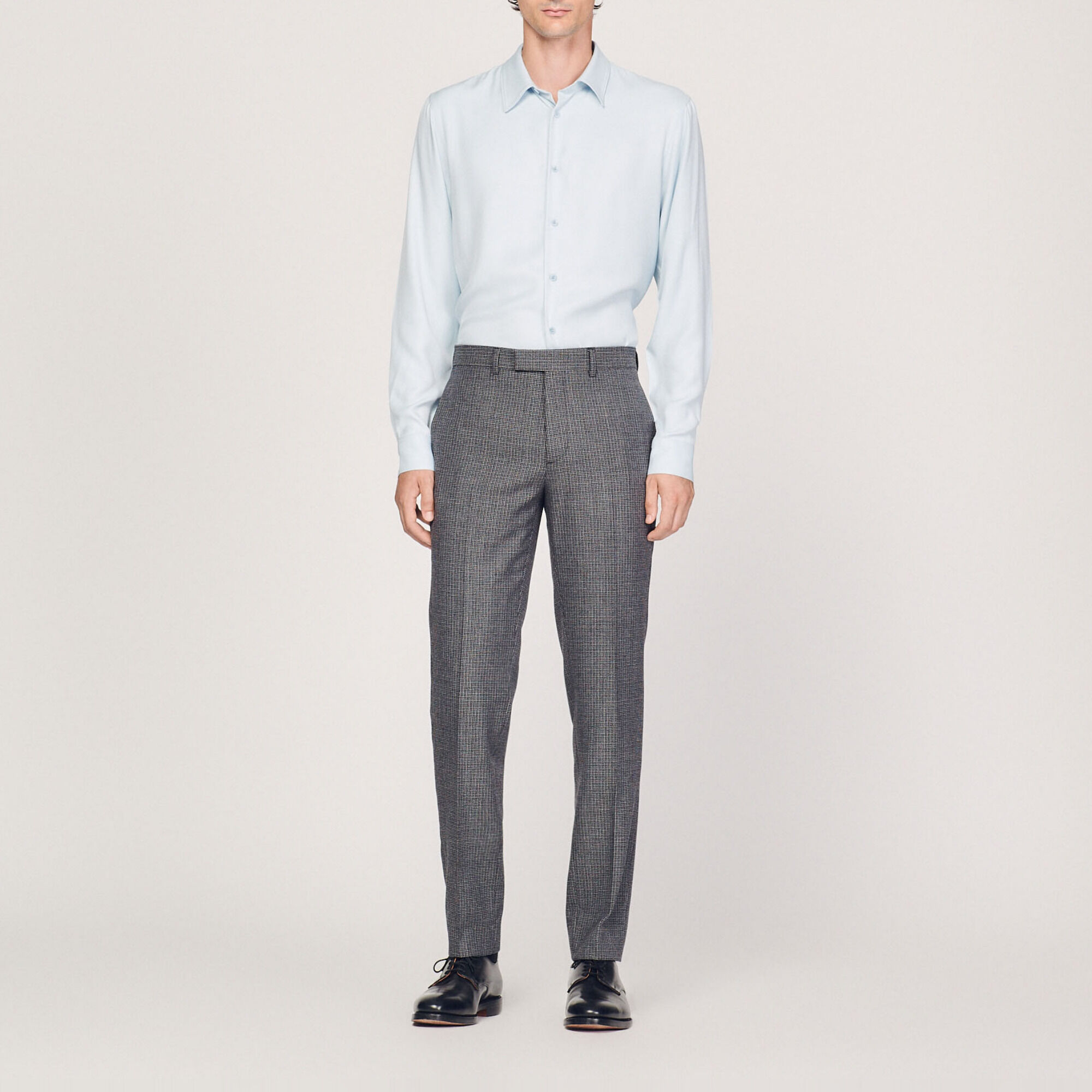 Virgin wool suit trousers