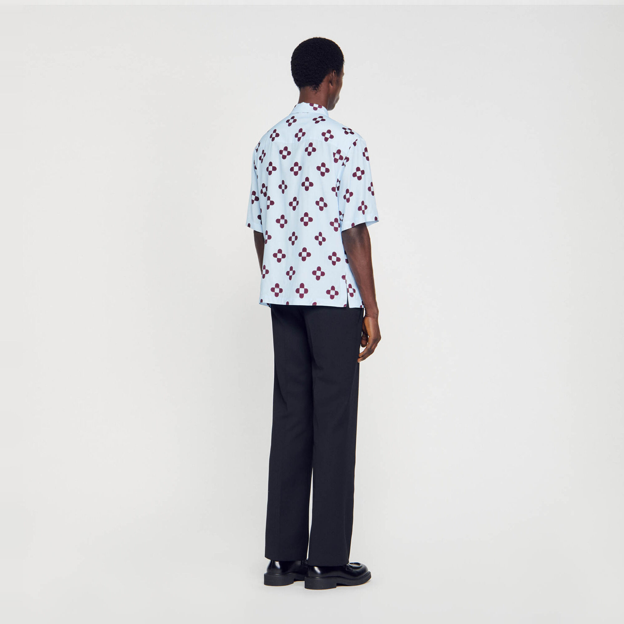 Cross Flower short-sleeved shirt - Men | Sandro
