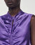 Satin-finish midi dress