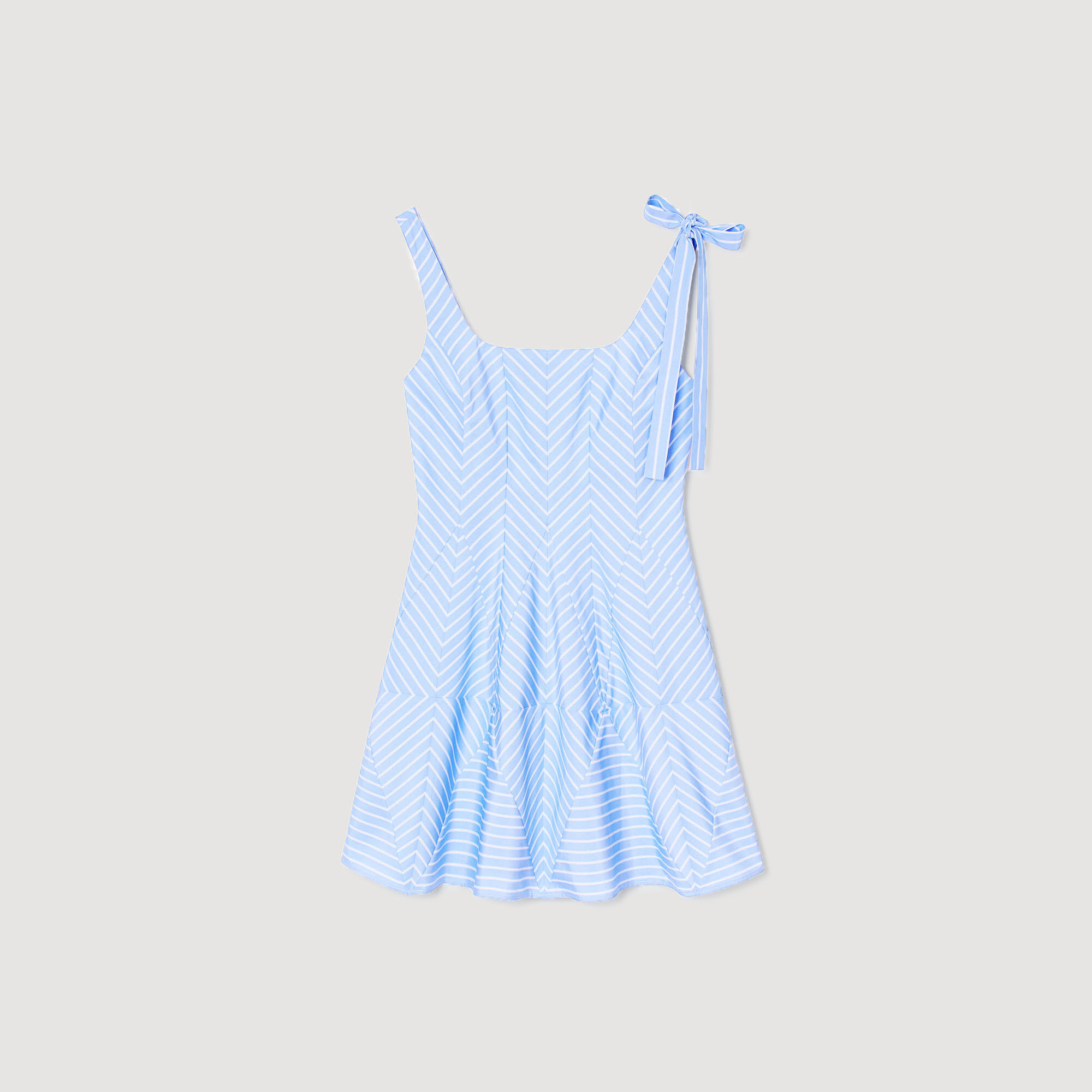 関税・送料込み!【国内発送】SANDRO Short Striped ワンピース Short striped dress blue For Women | Sandro Paris