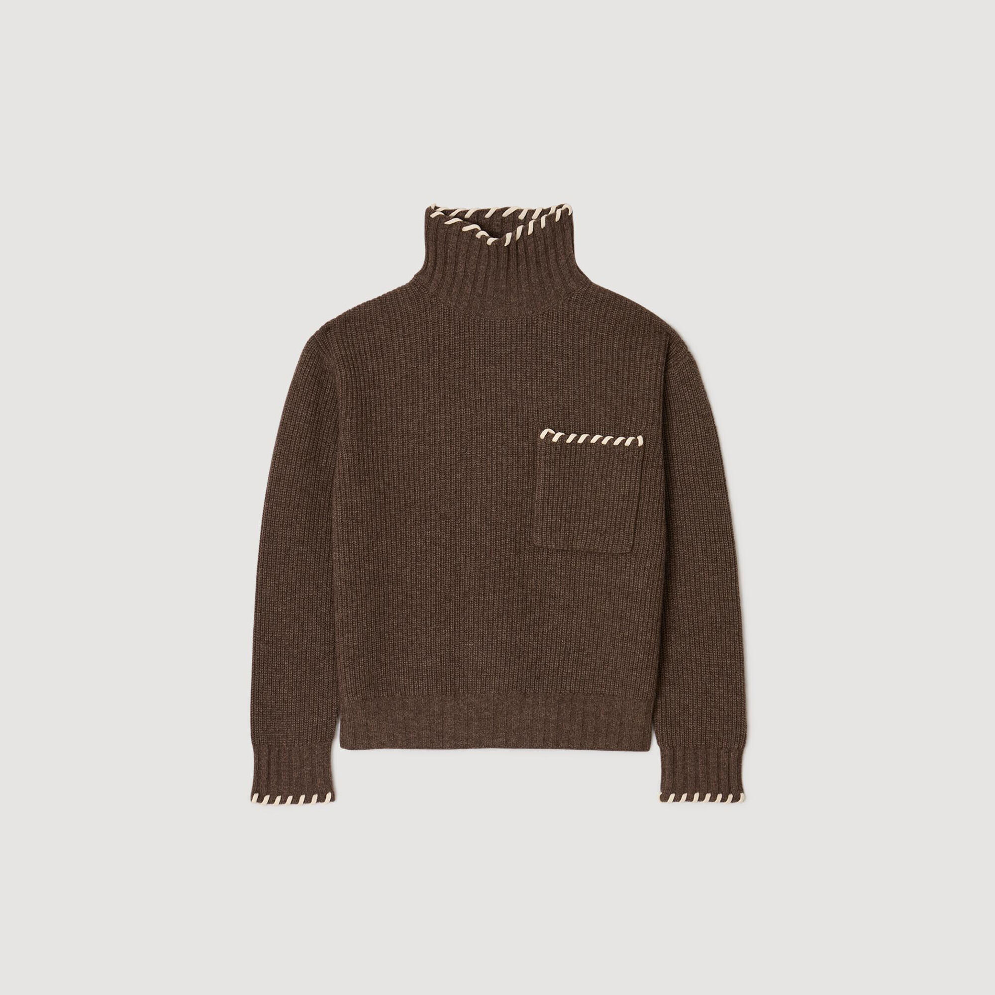 Oversized turtleneck jumper