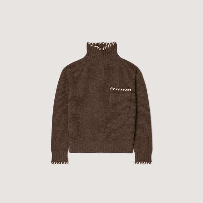 Oversized turtleneck jumper