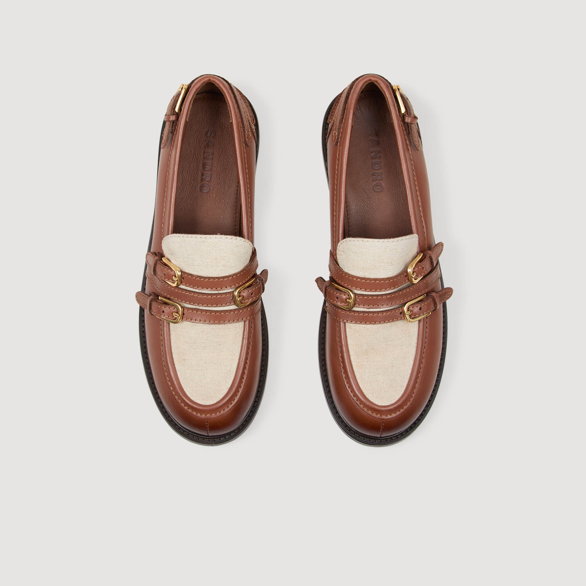 Shiny leather loafers