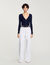 Rib knit cardigan