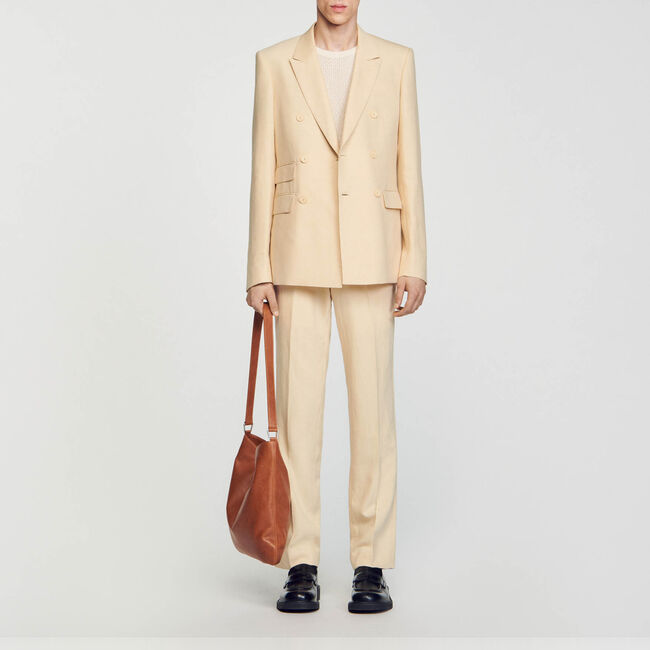 Double-breasted suit jacket