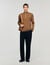 Wool jumper with zip collar