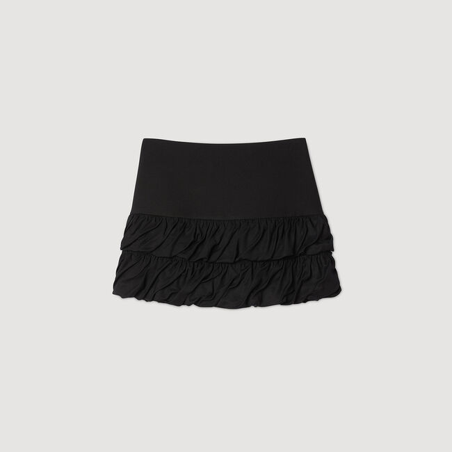 Short ruffled skirt