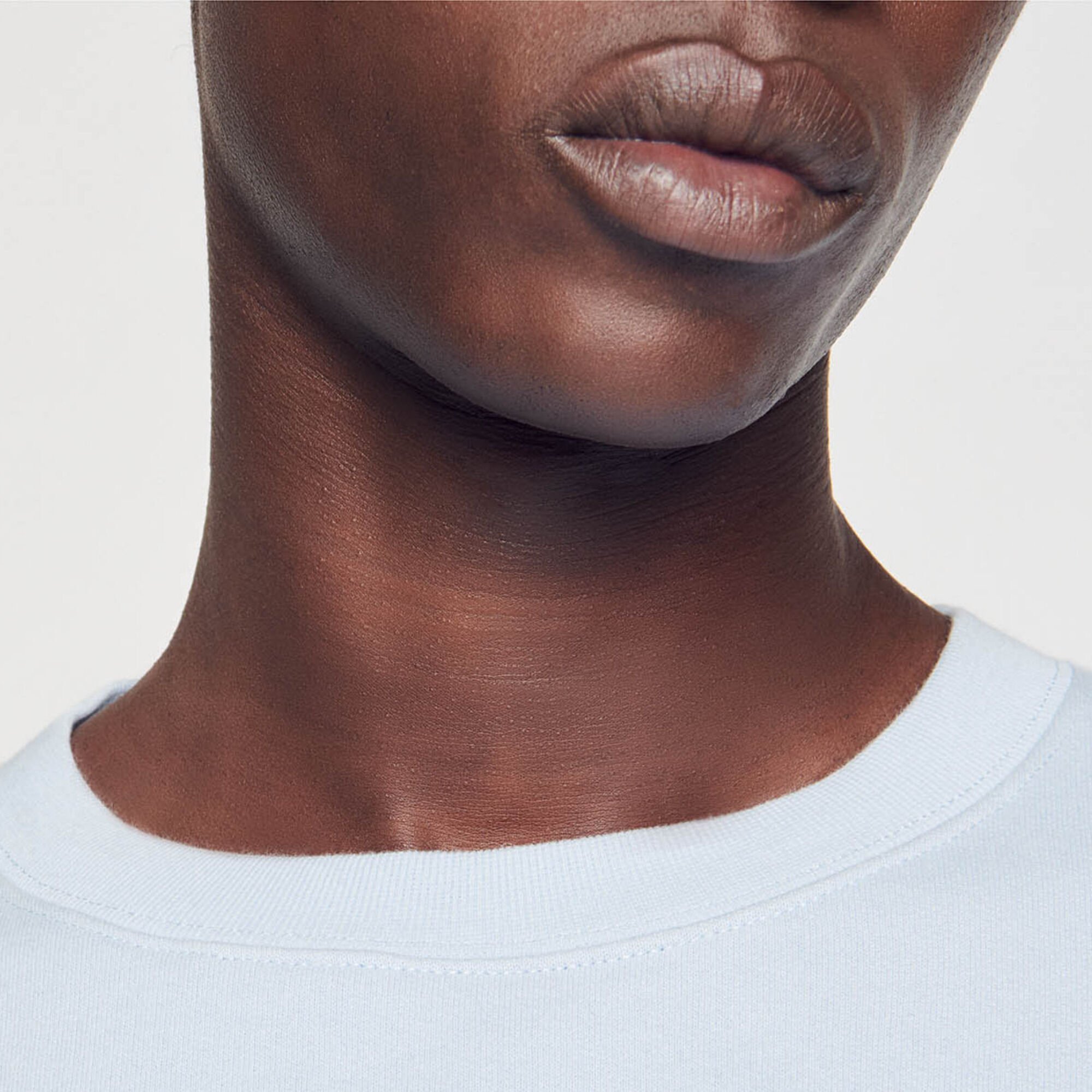 Embroidered fleece sweatshirt