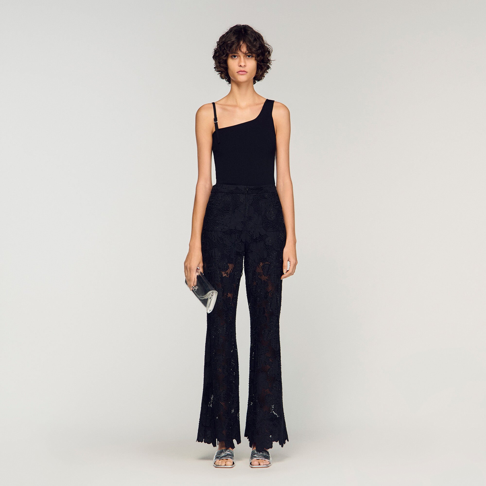 Asymmetric knit jumper