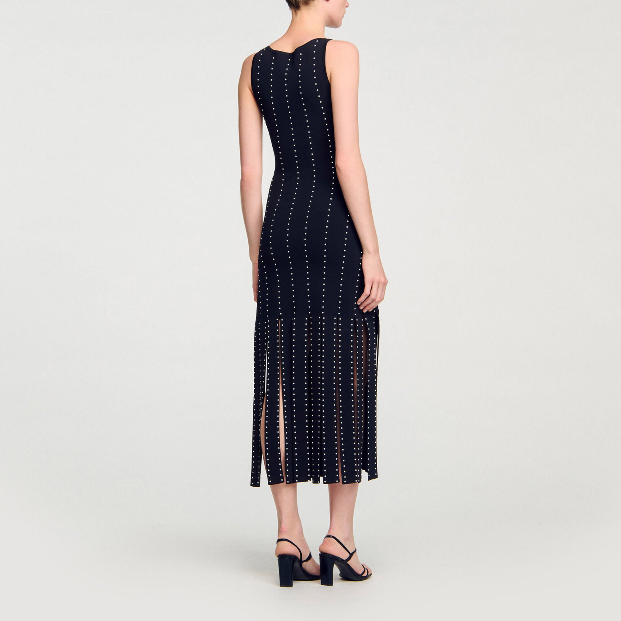 Fringed knit maxi dress - Women | Sandro