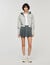 Hooded sweatshirt jacket