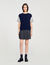 Dual-material knit jumper