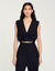 Satin-effect crop top