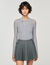 Wool layered effect jumper