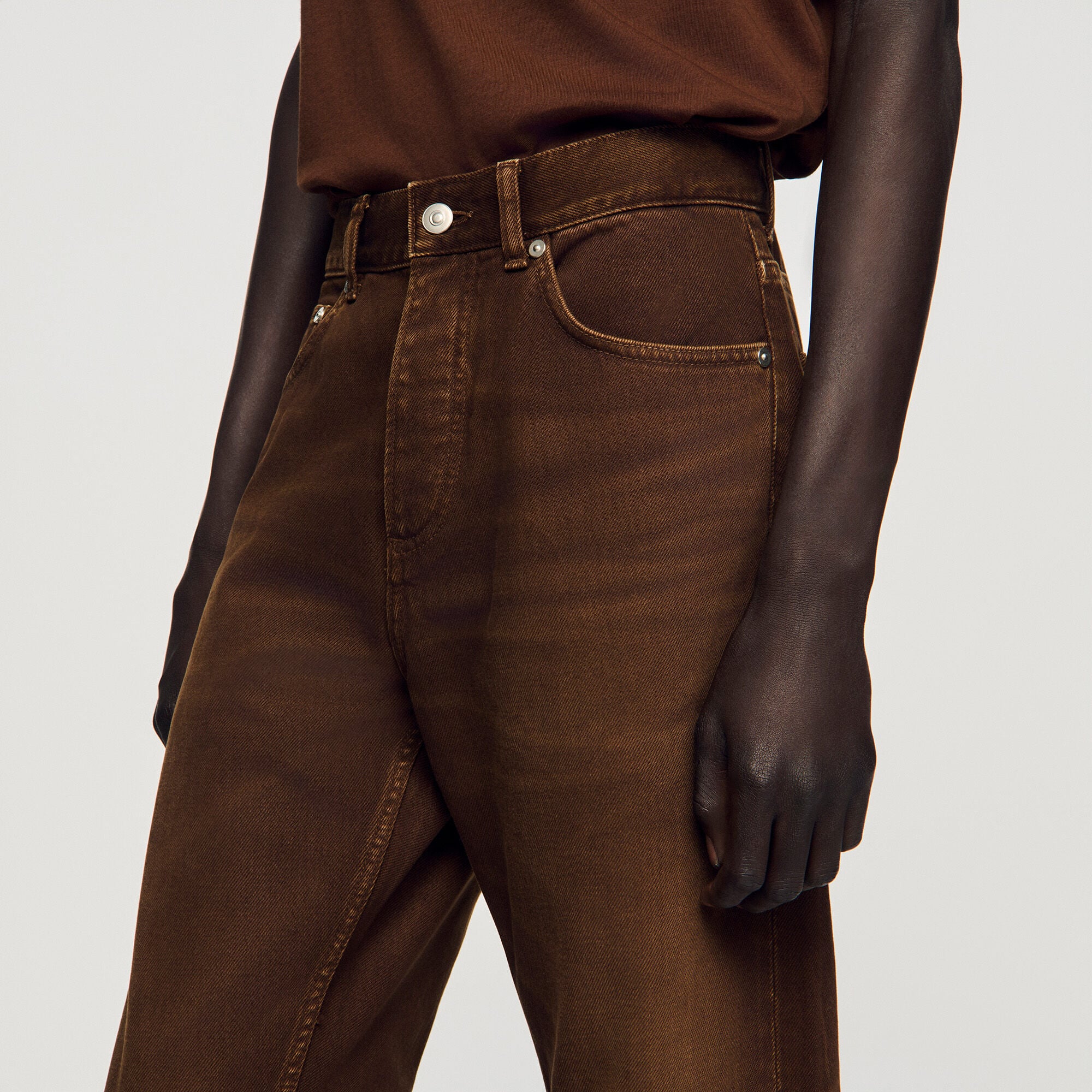 Regular washed-effect jeans