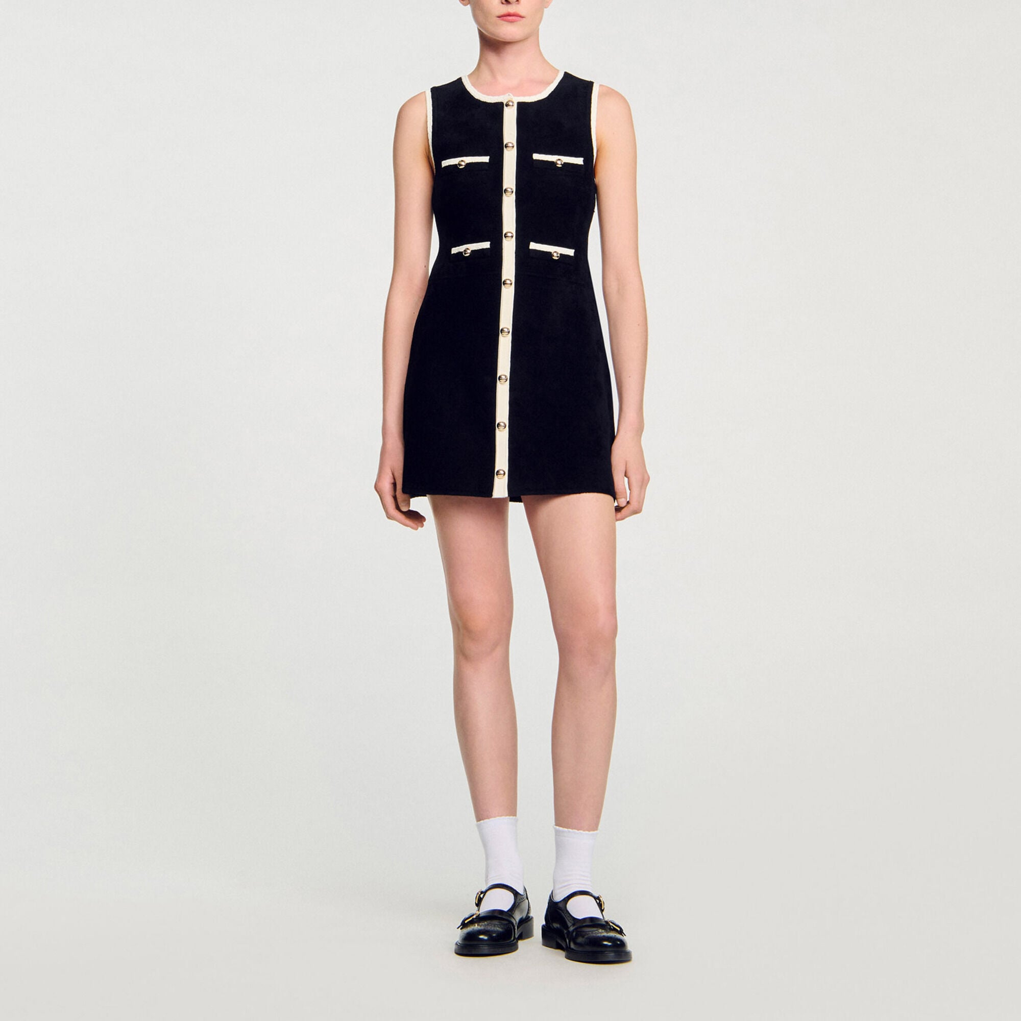 Short velvet knit dress - Women | Sandro