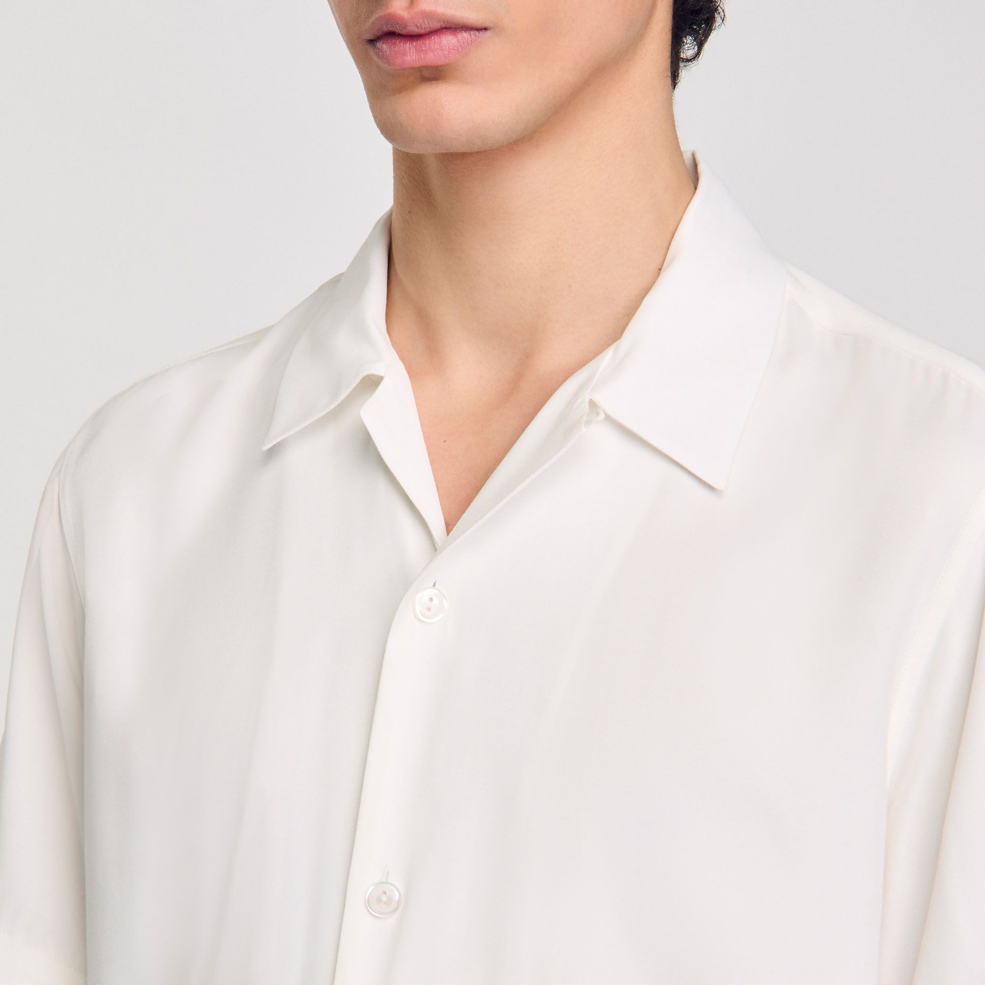 Shark collar shirt