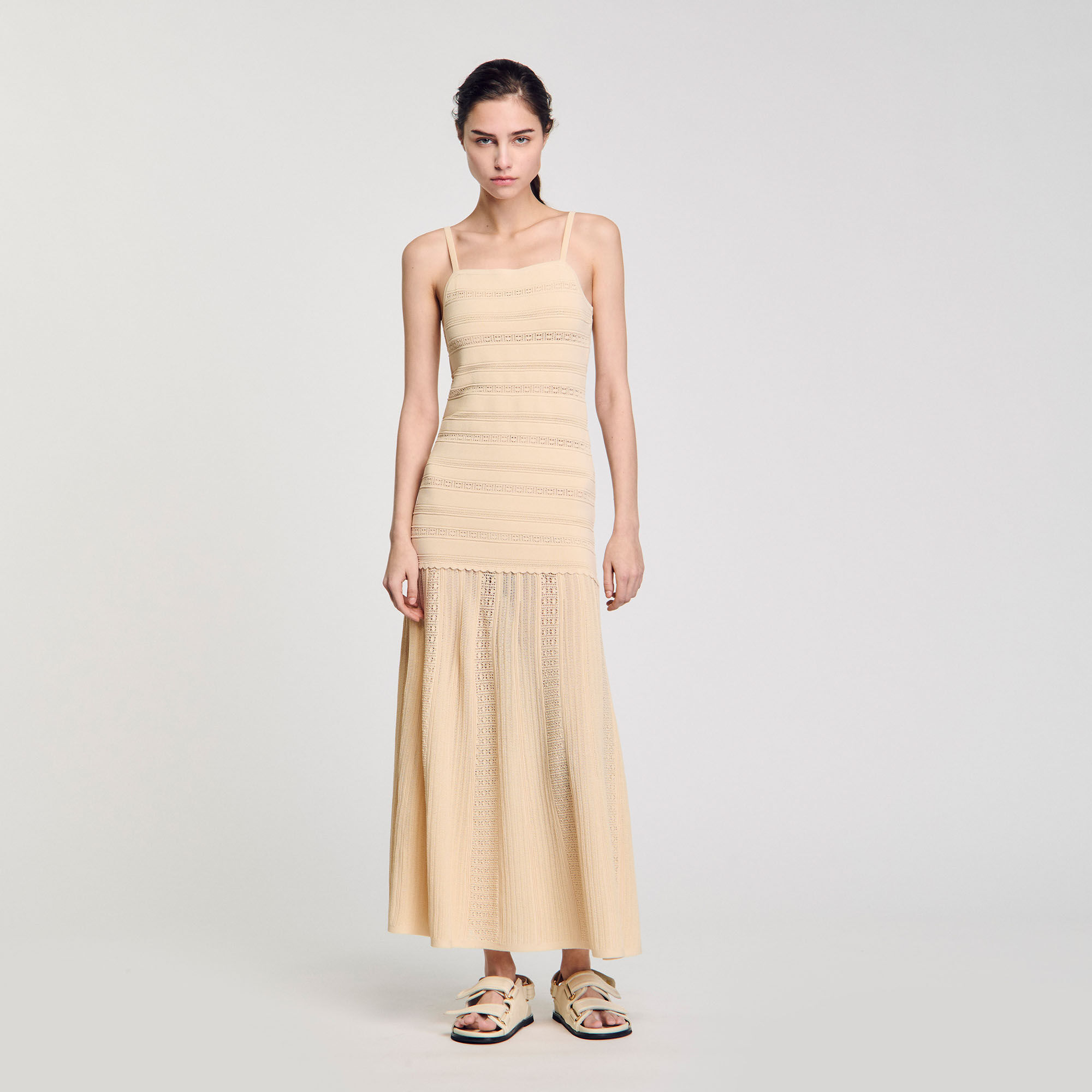 Knit maxi dress
