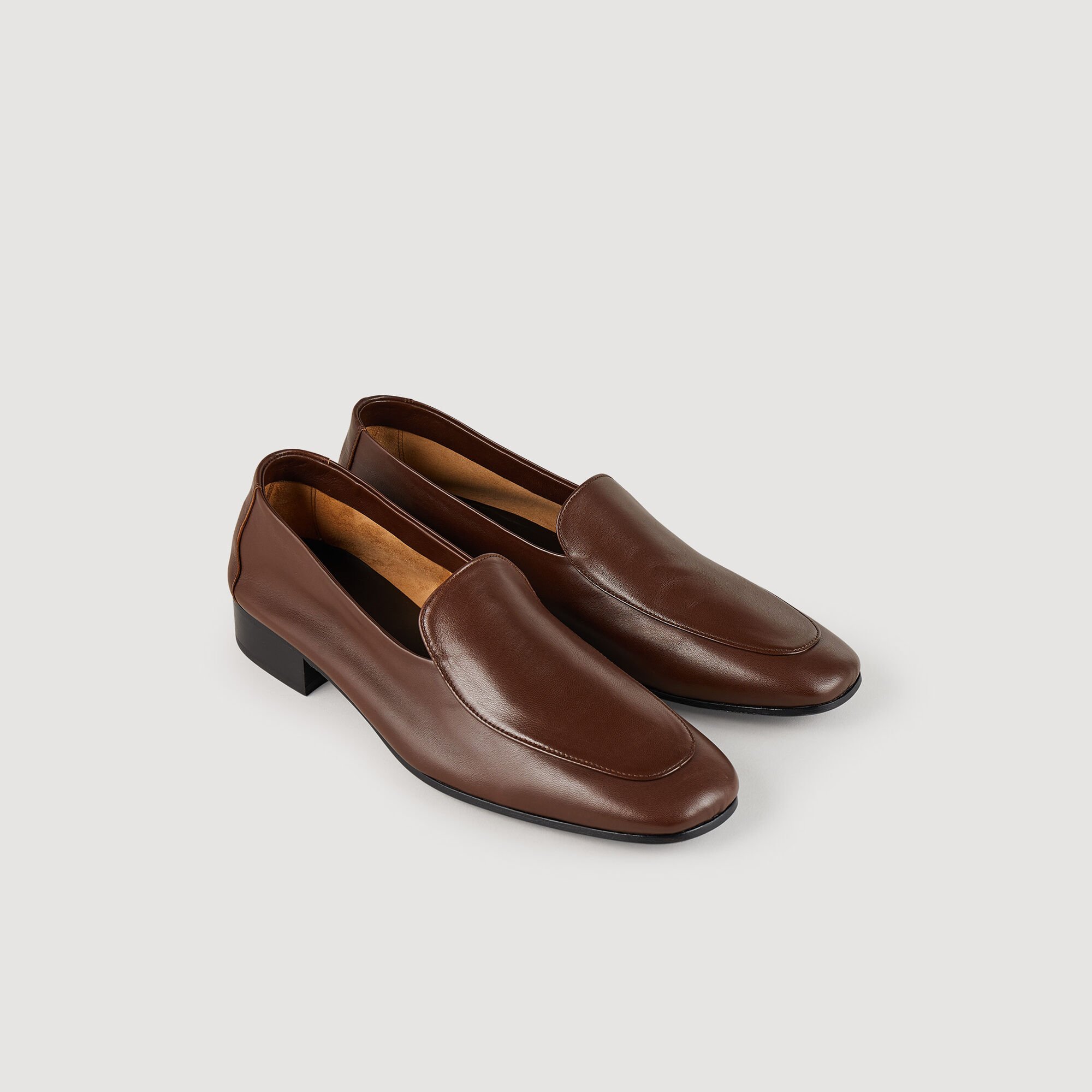Leather loafers