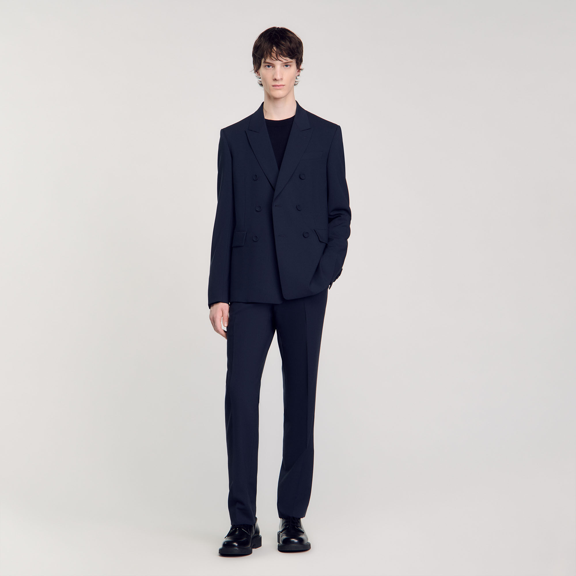 Double-breasted suit jacket