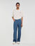 Rope pattern baggy jeans