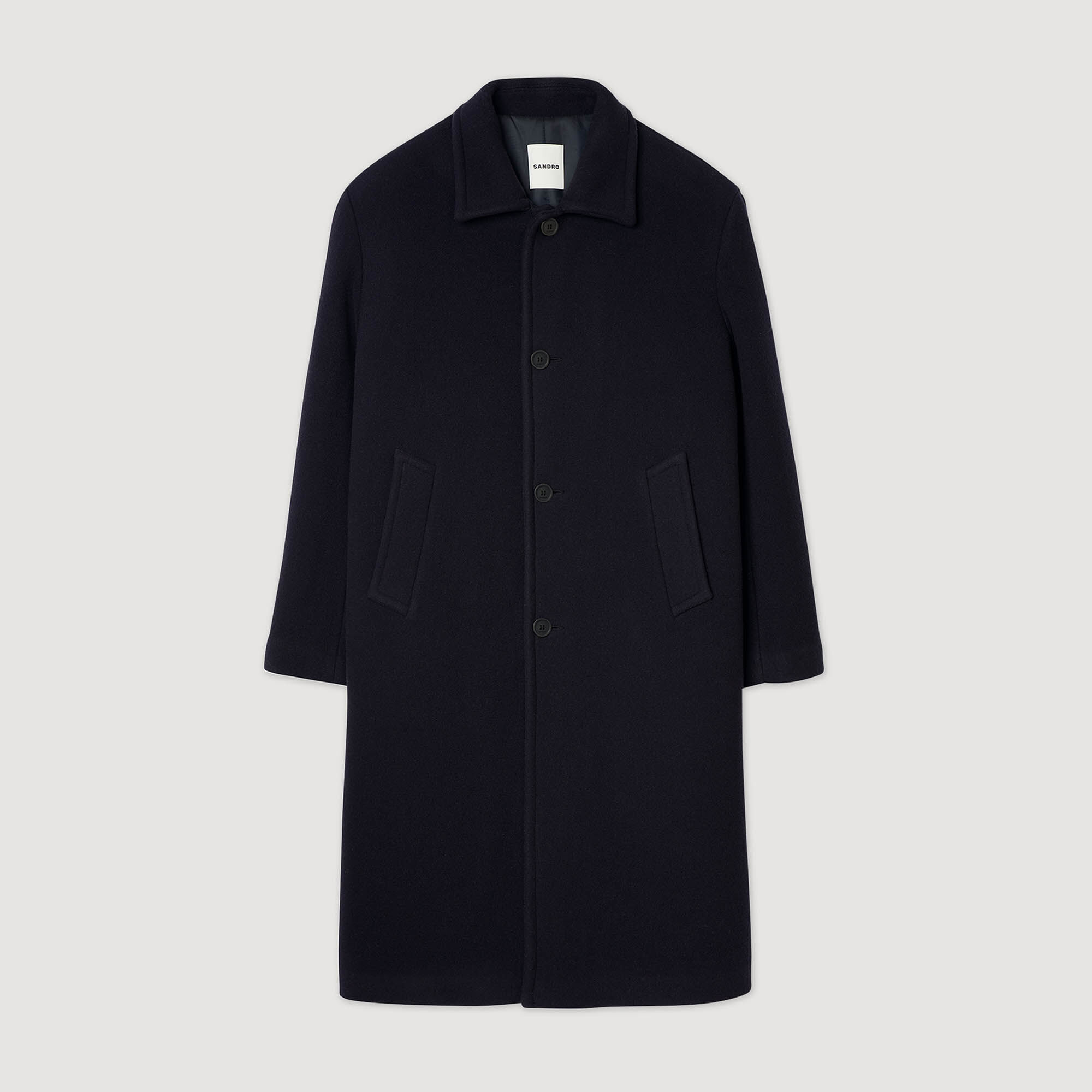 Wool and cashmere coat