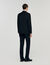 Wool jacket with shawl collar