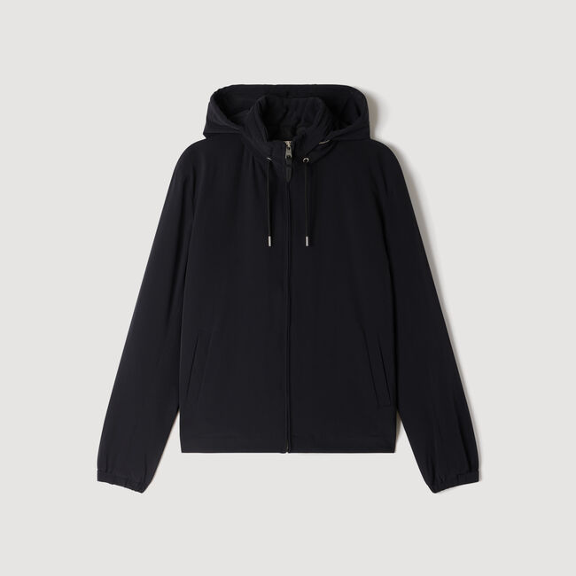 Hooded zip-up jacket