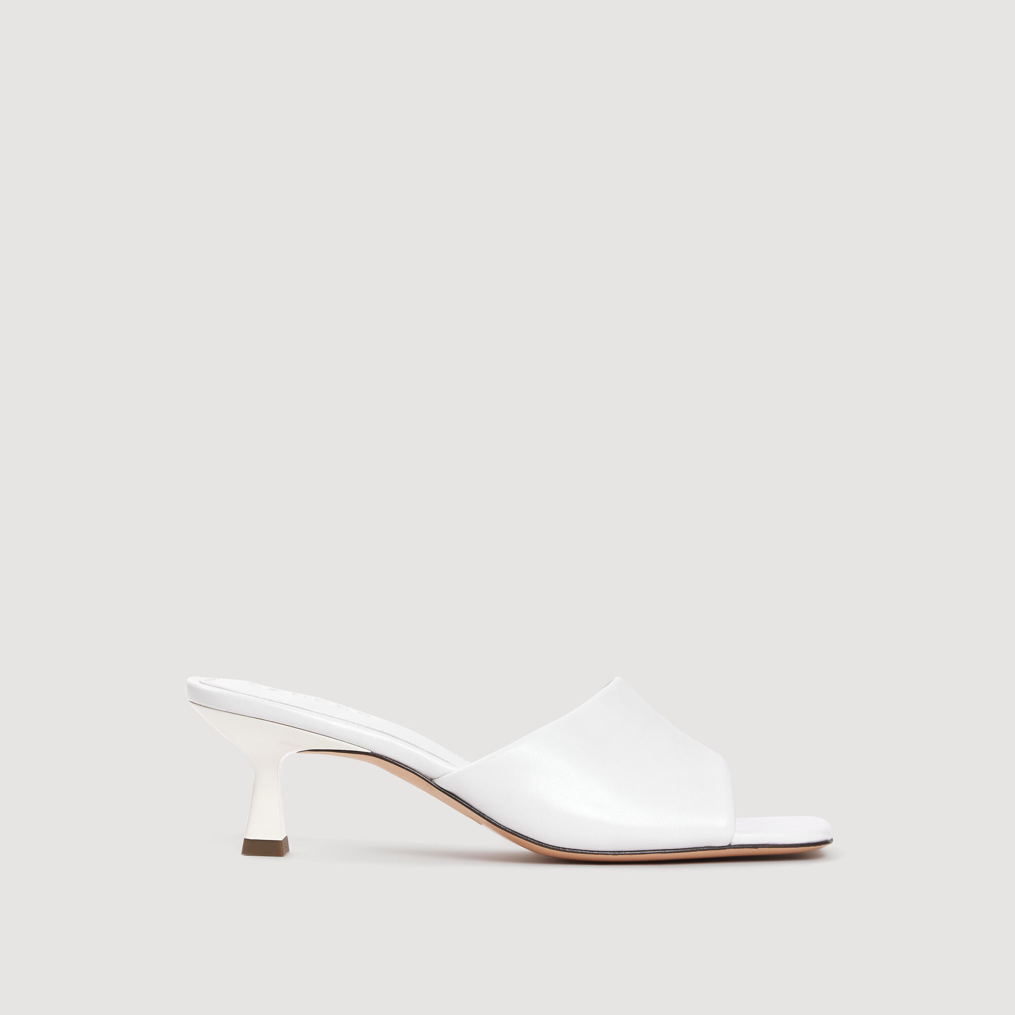 Sandales Sandro En Daim Noir - Taille 36, Style Plateforme, Talon Haut, Occasion En Bon état