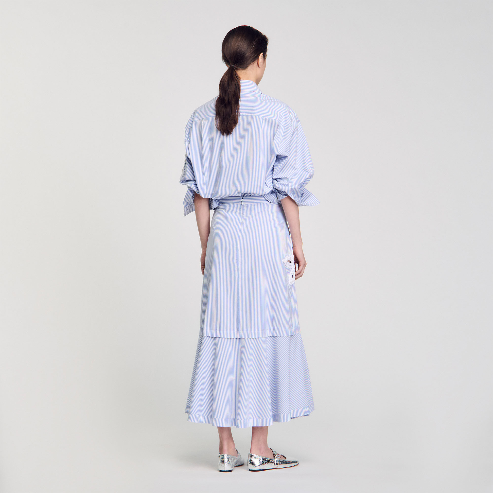 【as\"on】SORT STRIPE LONG SKIRT Shop Skirts from Mini to Maxi | Free Shipping Always – The