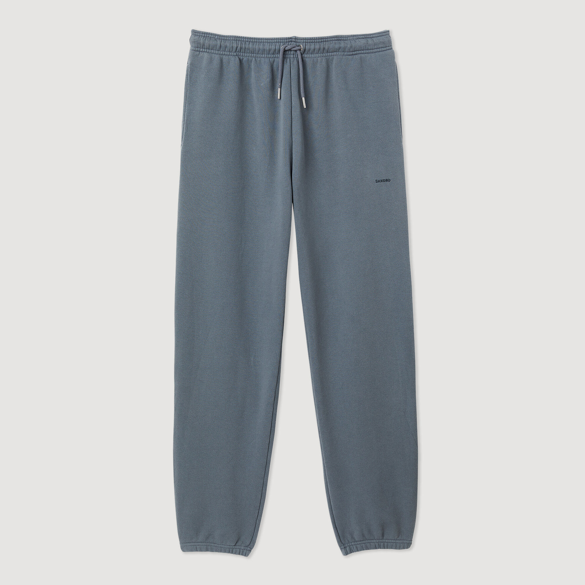 Embroidered fleece jogging bottoms