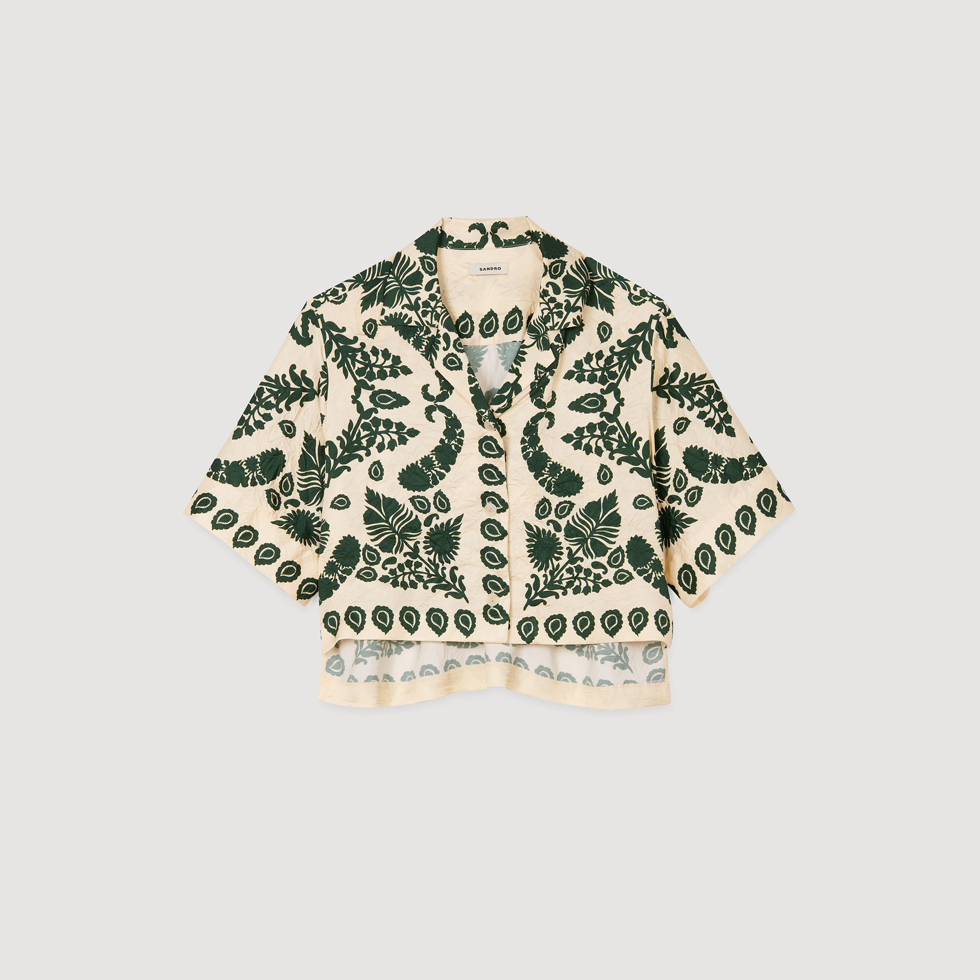 Floral motif shirt
