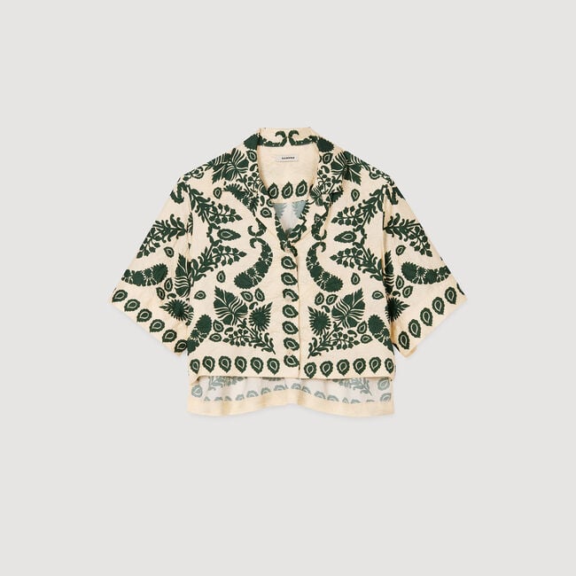 Floral motif shirt