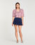 Ruffled striped shirt