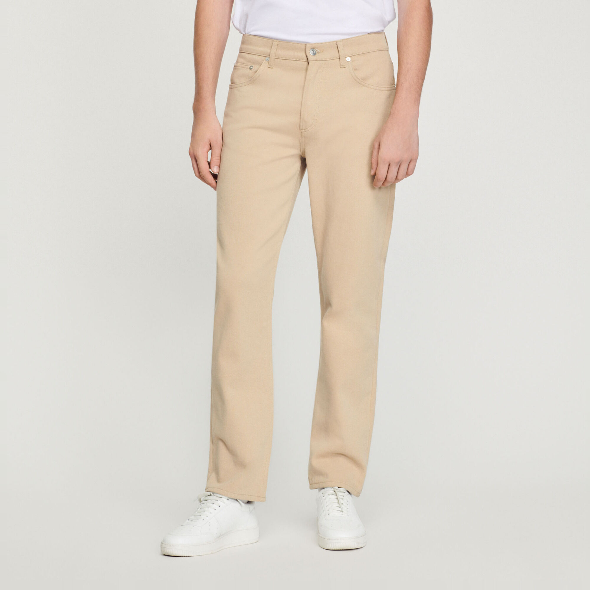 Straight cotton jeans