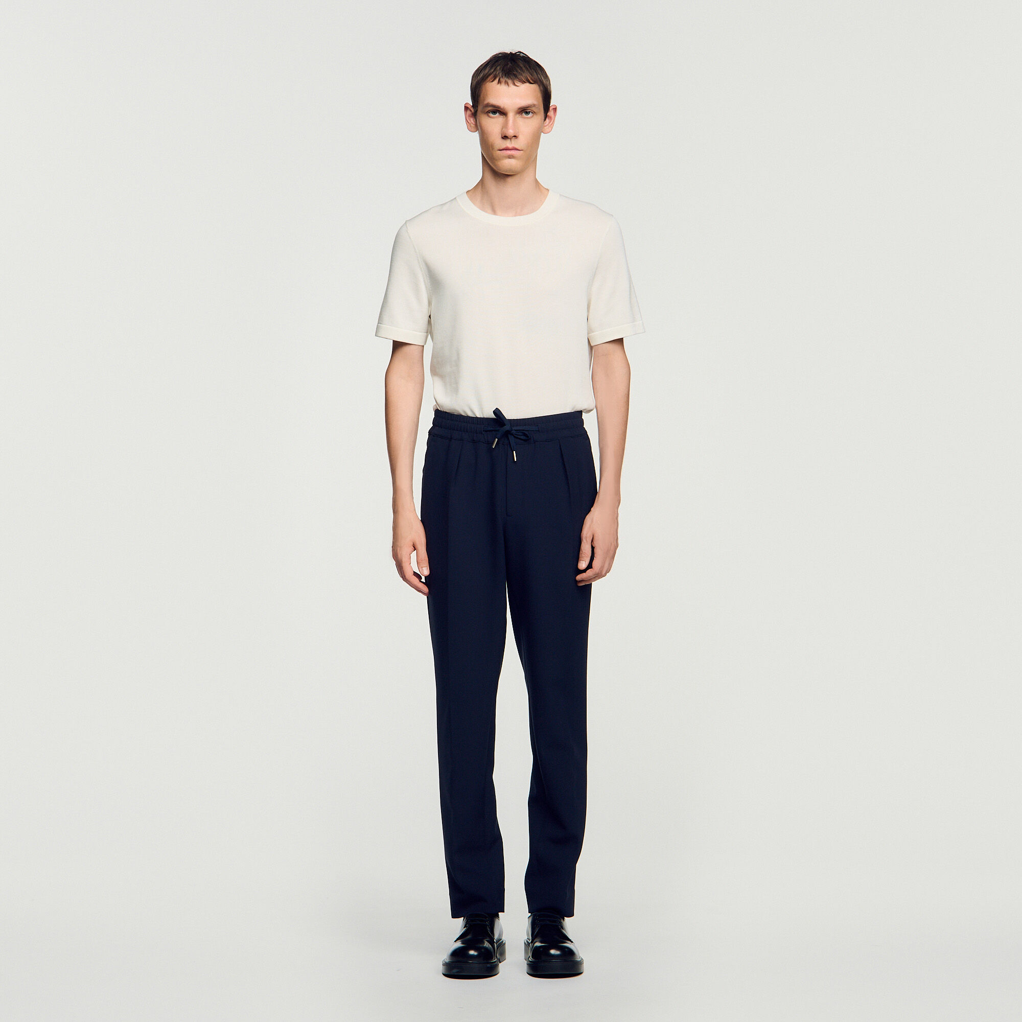 Elasticated straight trousers - Men | Sandro