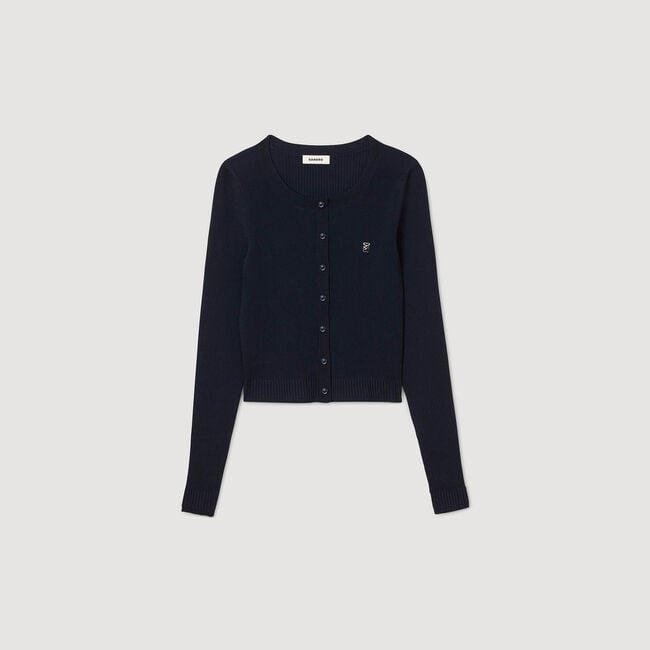 Fine knit cardigan